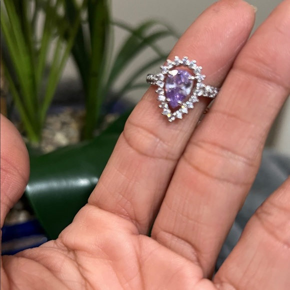 Bomb Party Women's Ring Lavender Topaz Cubic Zirconia NWT retail$128 size:6 - Picture 2 of 4